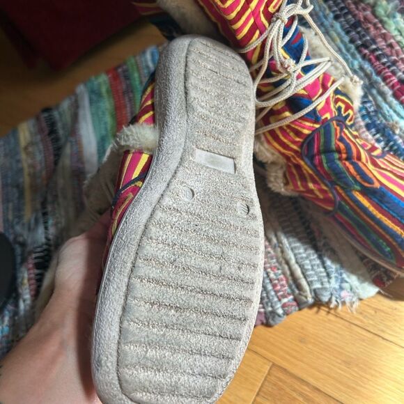 Artemola Handmade Women's Mola Lace Up Boots Size 38 / 8.5 - Picture 11 of 16